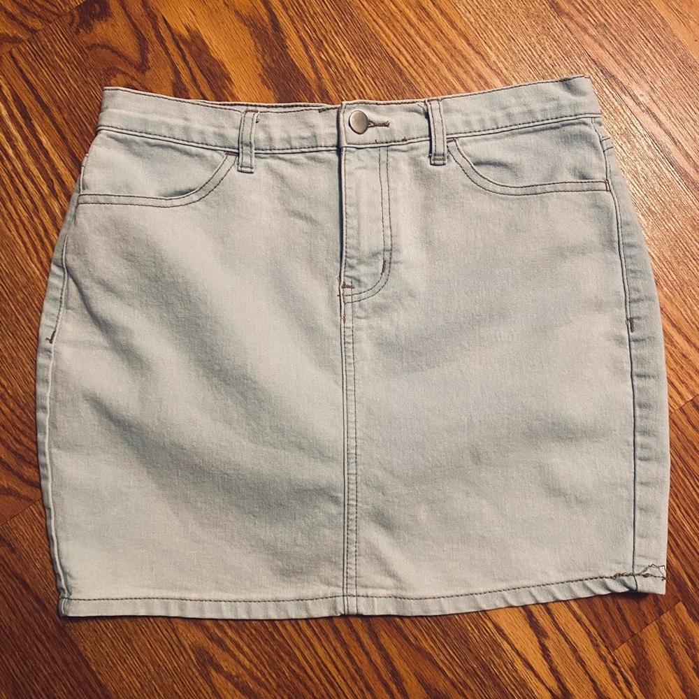 Forever 21 Light Blue Denim Skirt